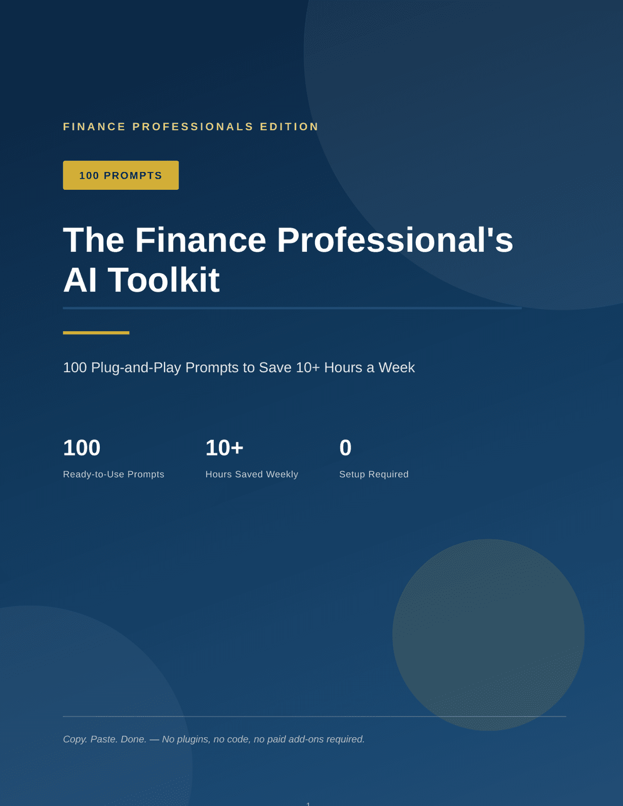 The Finance Professional's AI Toolkit